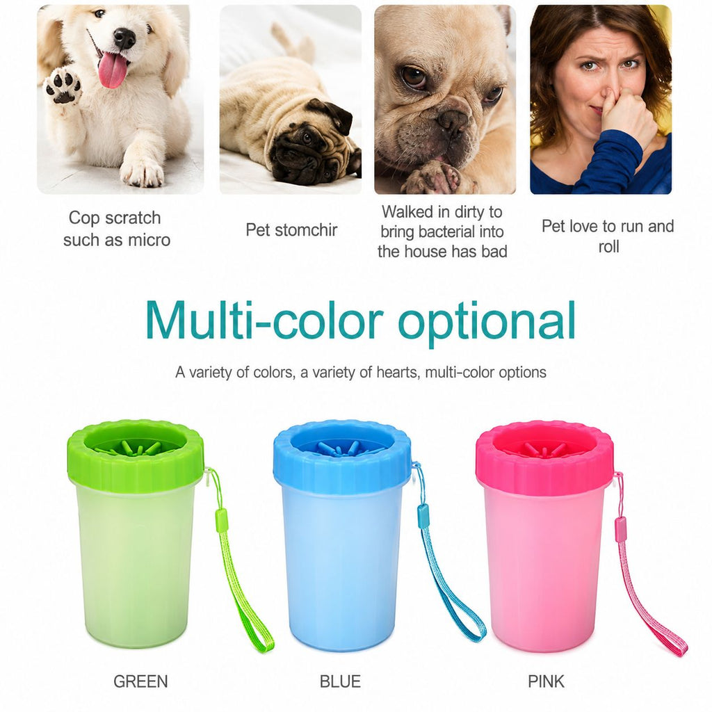 Pet Paw Cleaning Wash Brush Cup