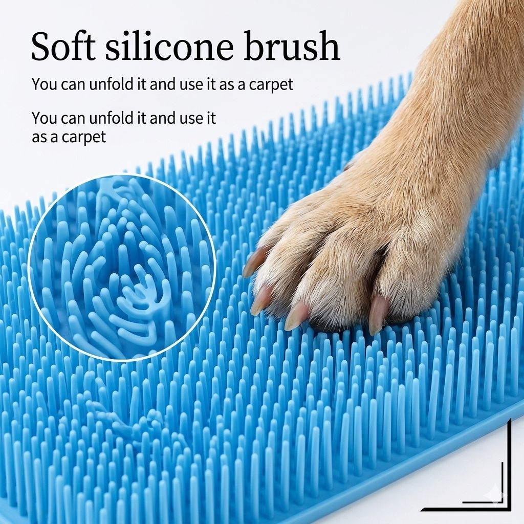 Pet Paw Cleaning Wash Brush Cup