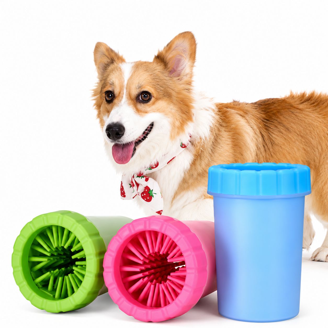 Pet Paw Cleaning Wash Brush Cup
